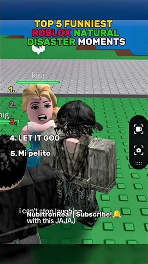 TOP 5 FUNNIEST ROBLOX NATURAL DISASTER MOMENTS😂