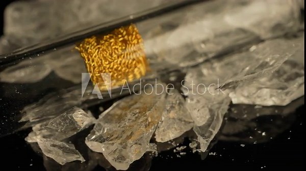 Methamphetamine drug in rocks. Crystal meth or methamphetamine a recreational and highly potent and addictive drug. Crack cocaine in hard form of crystals. Addiction and drug trafficking.