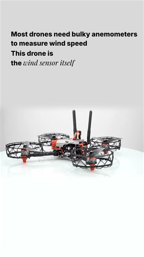 Asia Tech Lens on Instagram: "Most drones need bulky anemometers to measure wind speed. This drone is the wind sensor itself. Researchers at DLR figured out how to turn the drone's own propellers into a wind-reading system. Instead of strapping on bulky equipment, their hexacopter uses an algorithm that detects how wind pushes against its motors during flight. They tested it in a massive 3D wind tunnel that blasts air from every direction. Here's why this matters: most research drones need heavy