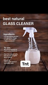 DIY Natural Glass Cleaner – Sparkle Without Chemicals! Crystal-Clear Windows the Natural Way! Homemade Glass Cleaner That Really Works! Go Green with This Easy Glass Cleaner Recipe! Say Goodbye to Streaks with This All-Natural Mix! #cleaningtips #homesolutions #GlassCleaningTips #cleaning | Tips Tricks