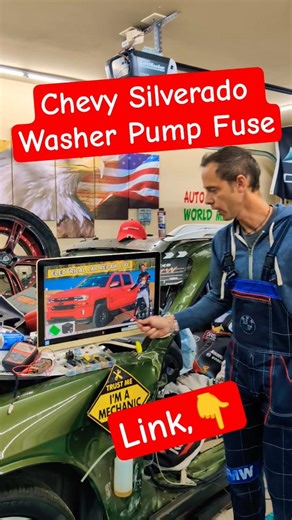 CHEVY Silverado 14-19 ⛈️ Washer Pump Fuse 👉#chevy #silverado #easy #help #diy #video #fix #howto