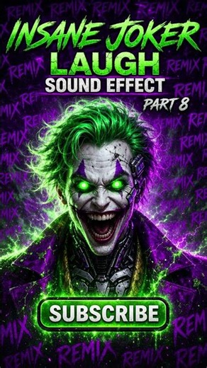 Insane Joker Laugh Sound Effect 🃏 | Chaotic Villain SFX (Part 8)