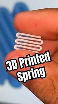 3D Printed spring for Mechanism