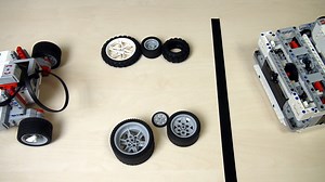 Importance of the wheels and tires on the LEGO Mindstorms robot movement