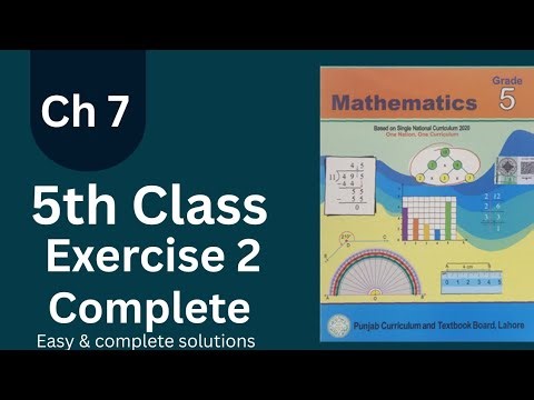 Class 5 Math | Chapter 7 | Exercise 2| Easy & Complete Solution