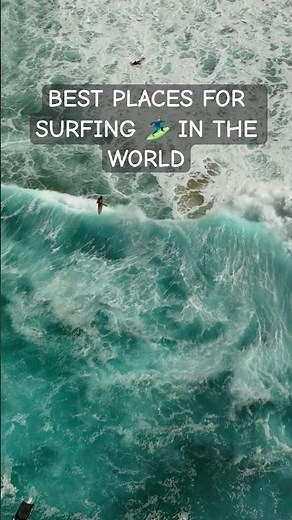 Top Surfing Spots in the World 🌊🏄🏽‍♂️ #surfing #surfLife #waves #oceanlife #adventureTravel