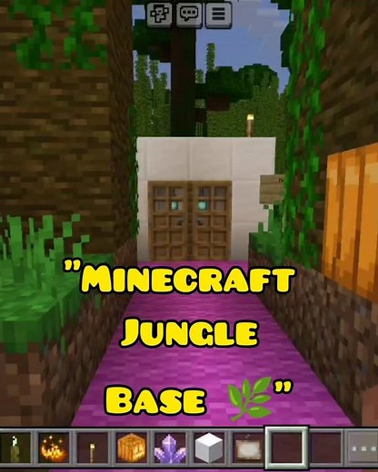 "Minecraft Jungle House Build – Survival Base in the Jungle"