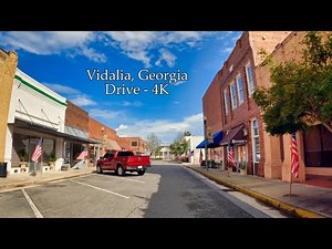 Vidalia, Georgia - Downtown Walking Tour | 4K/60fps