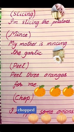 How Action verbs used in kitchen Gamed The System