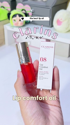 Clarins Lip Comfort Oil No. 8 Strawberry Review