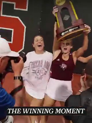 GIG ‘EM @AggieWTEN 🎾 The Aggies are your 2026 NCAA D1 Tennis champs 👏