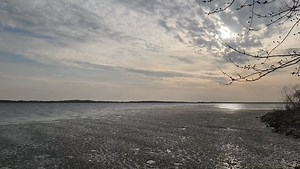 That tinkling noise is the final goodbye to ice season on Lake Puckaway. Bring on spring and open water! | Lake Arrowhead Campground