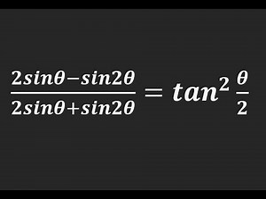 Prove that: (2sinA - sin2A)/(2sinA + sin2A) = (tan(A/2))^2