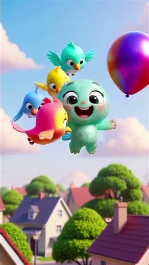 “Pixo’s Magical Balloon Adventure! 🎈✨”#MagicalAdventure#Shorts#KidsFun#Animation#Pixo