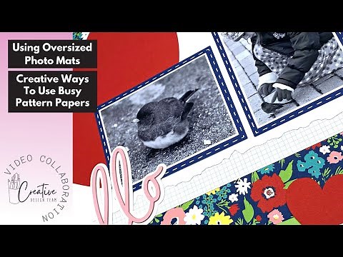 Busy Pattern Papers| Scrapbook Layout | Creative Design Team