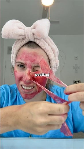 It stained my face…