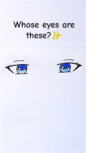 Cartoon eyes drawing 💙 #shorts #art #drawing #painting