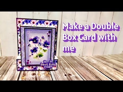 Today I’m making a Double Box card using Hunkydory Products.