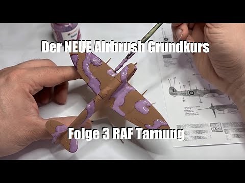 Der NEUE Airbrush Grundkurs Folge 3 RAF Tarnung Flugzeuge WW2 | Panzerschmied