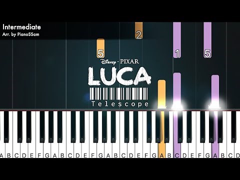 [Intermediate] Telescope - LUCA | Piano Tutorial with Finger Numbers