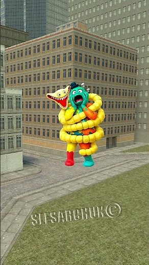 Hungry Worm Mommy is chasing Sonic in Garry's Mod #shorts #sonic #hungryworm