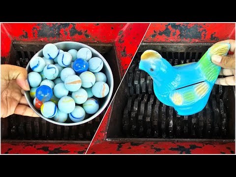 Glass Marbles vs Shredder Machine vs Chicken Bank | Best Shredding Compilation | P Shredder Machine