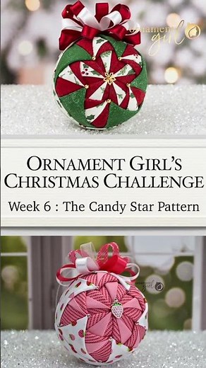 Week 6 of The Ornament Girls Challenge - The Candy Star Pattern!