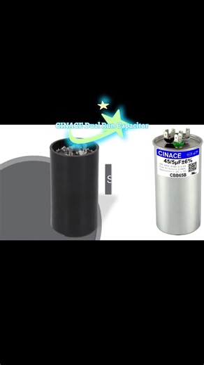 CINACE 60 5uF 60/5MFD ±6% CBB65 Dual Run Circular and Start Capacitor For Air Conditioner, AC Motor Run, Fan Start, Condenser Straight Cool, Heat Pump, Condenser Unit, HVAC, Ice Maker 370/450VAC 50/60Hz Size 100*60mm #ACCapacitor #DualRunCapacitor #CBB65Capacitor #StartCapacitor