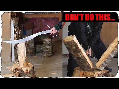 Splitting Wood with a SWORD? - Which Works Best