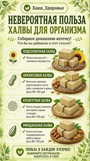 SOS! 🍯 ХАЛВА — ЭТО ЛЕКАРСТВО? 🍬 Почему её нужно есть всем