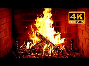 🔥 Fireplace 4K (12 HOURS). Cozy Fireplace with Burning Logs and Crackling Fire Sounds