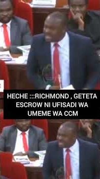 Heche ::: RICHMOND, Tegeta Escrow is a corruption of ccm electricity #trendingshort #newupdate