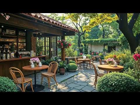 Golden Spring Jazz Morning 🌸 Smooth Coffeehouse Music for Relaxing, Studying & Fresh Energy