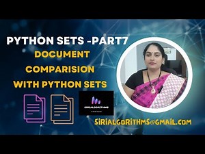 30. How to compare document content with python sets - example