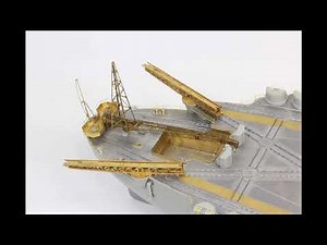 Finished 1：200 Yamato battleship with fine details of Pontos 1：200 detailing set