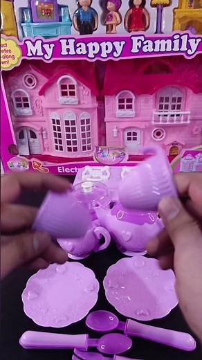 Satisfying with Unboxing Fancy Barbie Family Purple Kitchen Cooking Play Collection Review | ASMR