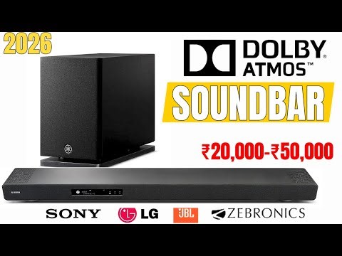 Top 5 Best Dolby Atmos Soundbar in India 2026 | Best Dolby Atmos Soundbar Under 20,000-50,000