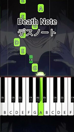 L's Theme A | Death Note | Easy Piano Tutorial #shorts #anime #nostalgia #lightyagami