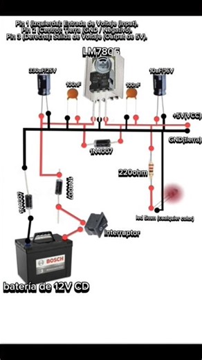 "Fuente de 5V Blindada: Paso a Paso⚡️"#electronica#tutorial#LM7805#arduino#DIY#tecnologia#ingenieria