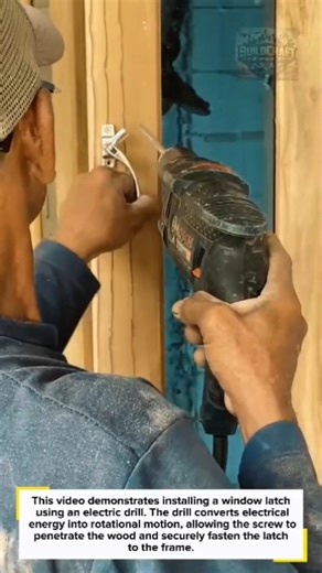 Installing a Window Latch with a Power Drill | Fast Installation Guide Tips Pro #shorts #DIY #tools