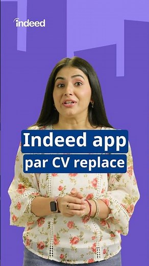 How To Replace Or Upload Your CV On Indeed - Indeed India #shorts