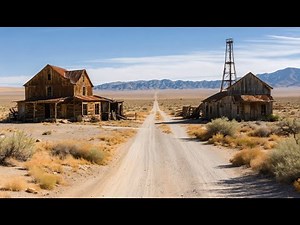 Aerial Views of Abandoned Nevada Mining Ghost Towns