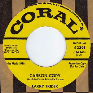 Larry Trider - Carbon Copy / House Of The Blues