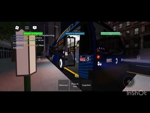 MTA BUs arriving and departing on Roblox