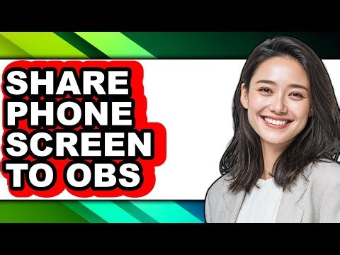 How to Share Phone Screen to Obs (only Way)