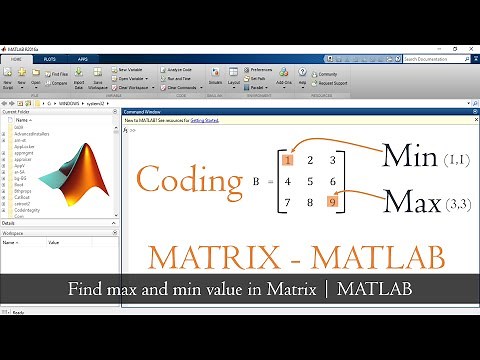 How to find max & min value in large data set matrix in MATLAB | MATLAB TUTORIAL