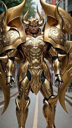 Gold Armor Girl Transformation – Future Warrior Queen 👸⚔️#viral #sorts #anime