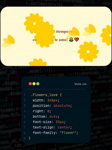 Cómo crear flores amarillas con HTML, CSS y JavaScript