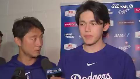 "In the long run, I have to do the things I need to work on."Roki Sasaki (4.2 IP, 7 H, 3 ER, 2 K, 2 BB, 78 P) talks to the media after the #Dodgers fall to the Rockies, losing 9-6.