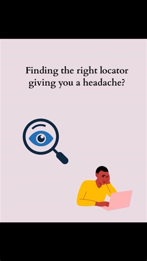 D'QAspotHub on Instagram: "Still spending too much time trying to find the right locator? Learn smart locator strategies and make your automation truly rock-solid! 🚀 Official Website:https://www.locator-labs.com/ Download & Explore the Chrome Extension: https://chromewebstore.google.com/detail/locator-labs-playwright-s/kfngpaeojalcpfclfklbgnfkkjcpbcjb Ready to kick-start your automation learning journey? DM @dqaspothub 📩 #Locators#SeleniumTips#AutomationTesting#TestAutomation#SeleniumJava#Test